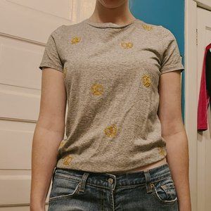 Grey Pretzel T Shirt